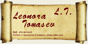 Leonora Tomašev vizit kartica